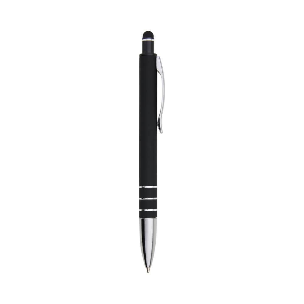 Caneta Metal Touch CA1514 na cor Preto, brinde personalizado Sky Brindes