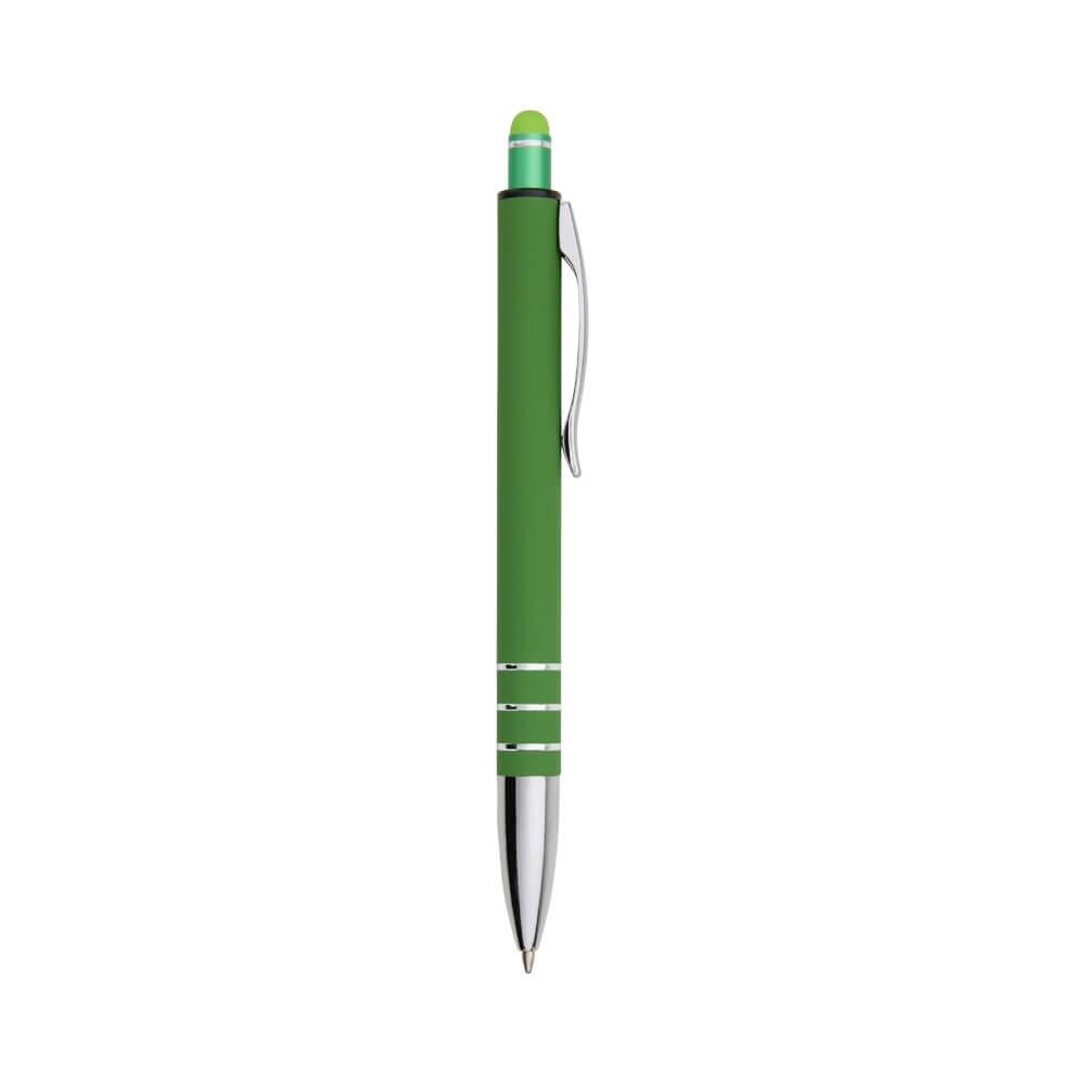 Caneta Metal Touch CA1514 na cor Verde, brinde personalizado Sky Brindes