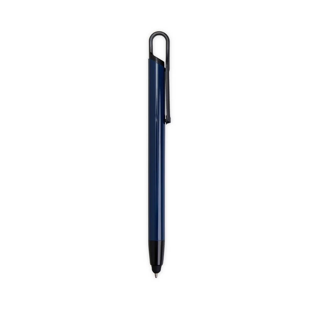 Caneta Metal Touch CA1515 na cor Azul, brinde personalizado Sky Brindes