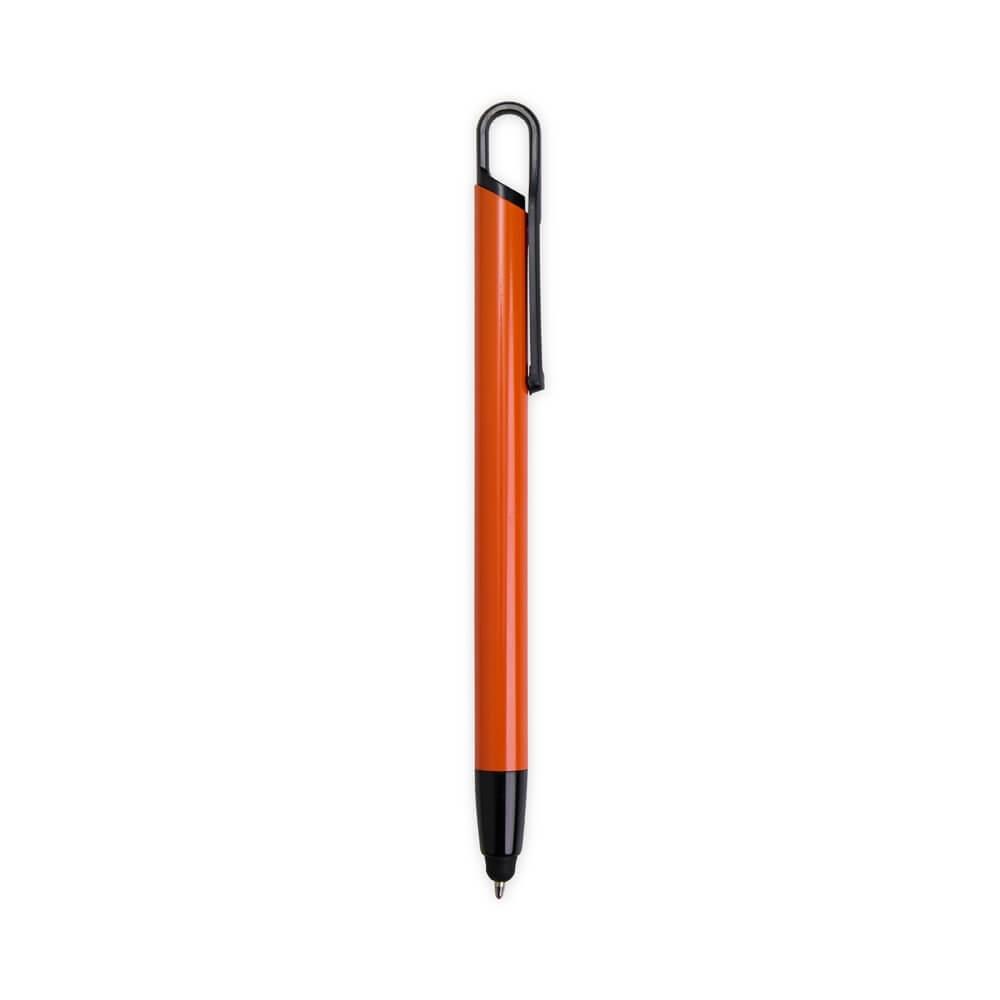 Caneta Metal Touch CA1515 na cor Laranja, brinde personalizado Sky Brindes