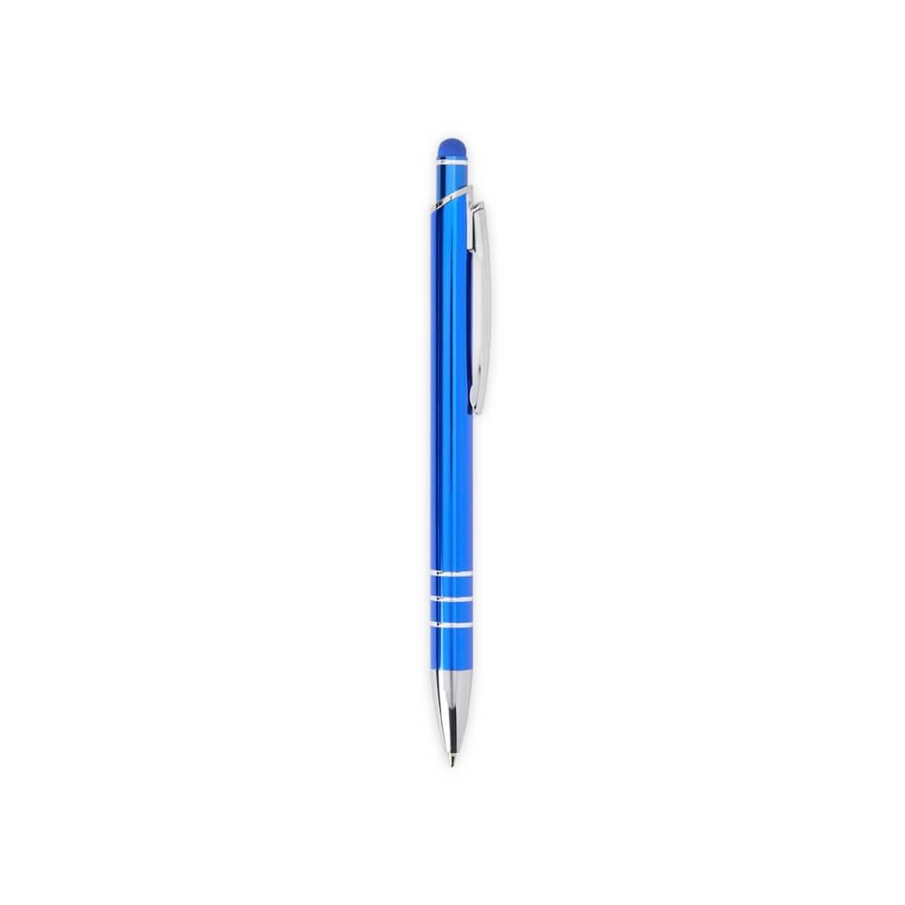 Caneta Metal Touch CA1517 na cor Azul, brinde personalizado Sky Brindes