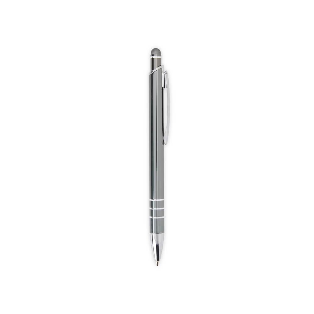 Caneta Metal Touch CA1517 na cor Chumbo, brinde personalizado Sky Brindes