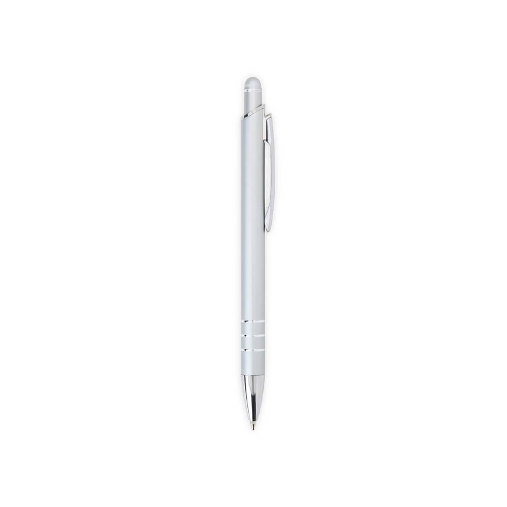 Caneta Metal Touch CA1517 na cor Prata, brinde personalizado Sky Brindes