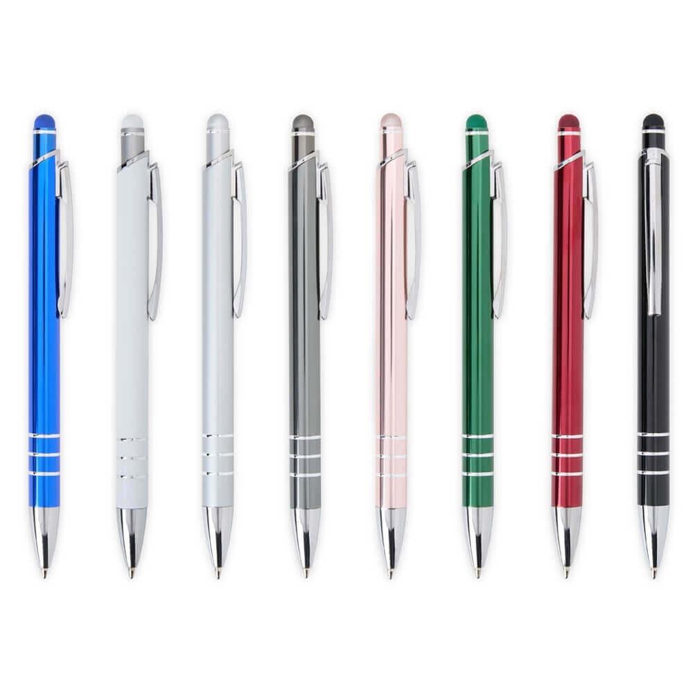 Caneta Metal Touch CA1517 na cor Verde, brinde personalizado Sky Brindes