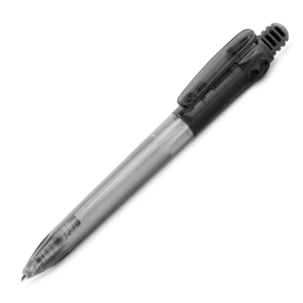 Caneta Plástica CA1522 na cor Preto, brinde personalizado Sky Brindes