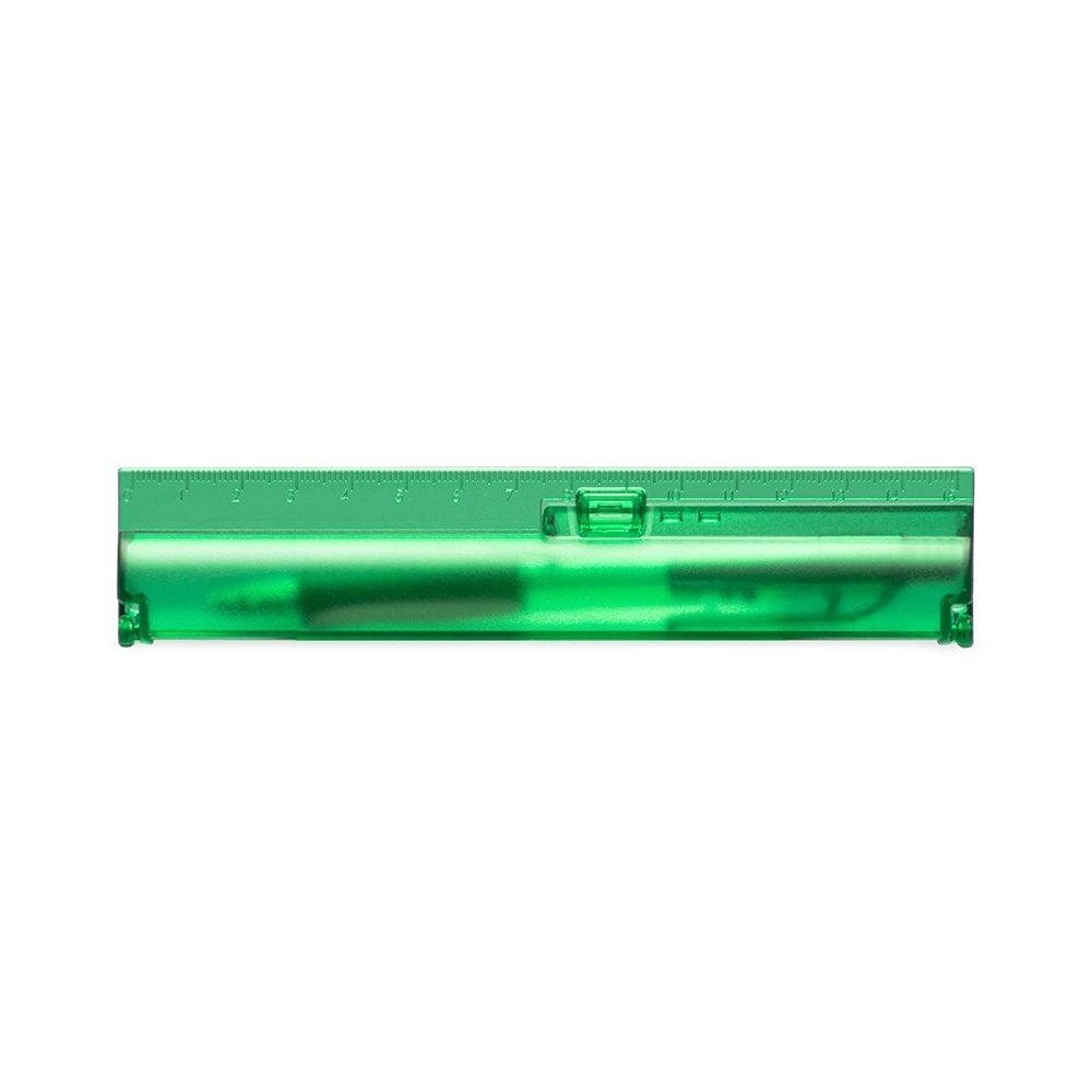 Kit Estojo Com Caneta Plástico CA1526 na cor Verde, brinde personalizado Sky Brindes