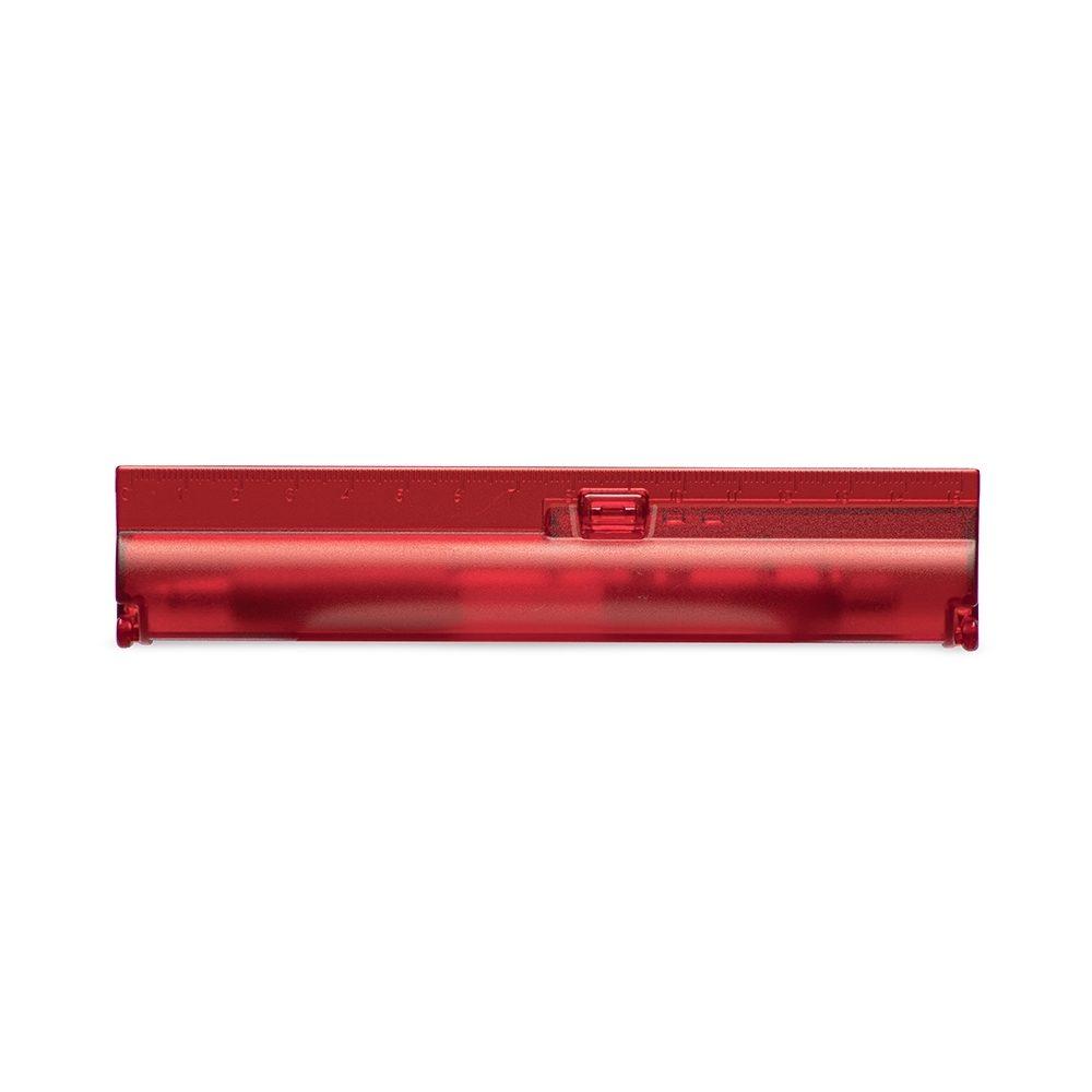 Kit Estojo Com Caneta Plástico CA1526 na cor Vermelho, brinde personalizado Sky Brindes