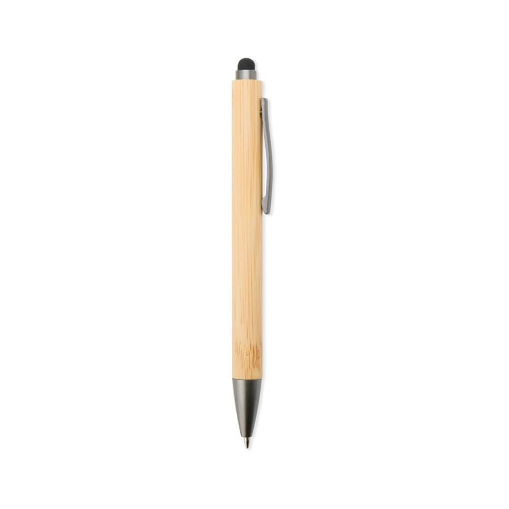Caneta Ecológica Touch CA1530 na cor Chumbo, brinde personalizado Sky Brindes