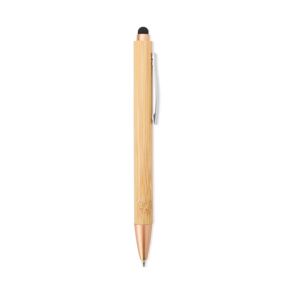 Caneta Ecológica Touch CA1530 na cor Dourado, brinde personalizado Sky Brindes