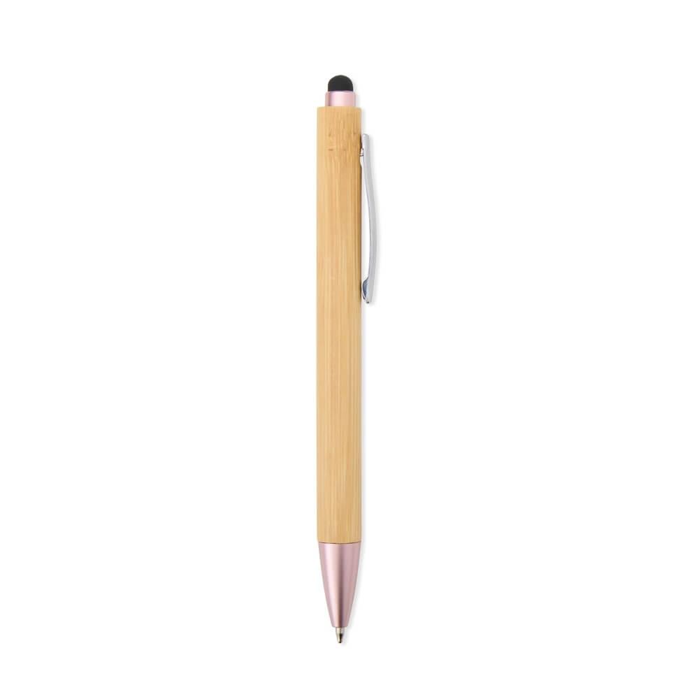 Caneta Ecológica Touch CA1530 na cor Rosa, brinde personalizado Sky Brindes