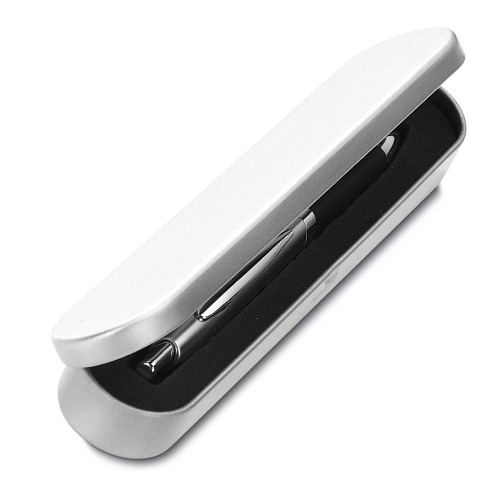 Estojo de Metal CA1532 na cor Prata, brinde personalizado Sky Brindes