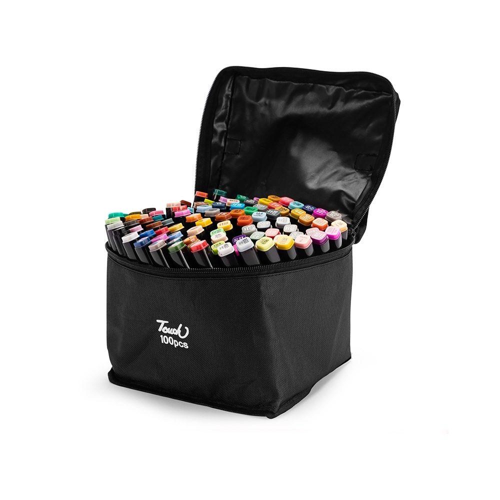 Kit Canetinhas 100 Cores CA1537 na cor Único, brinde personalizado Sky Brindes
