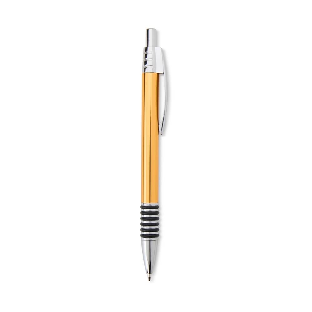 Caneta Metal CA1542 na cor Dourado, brinde personalizado Sky Brindes
