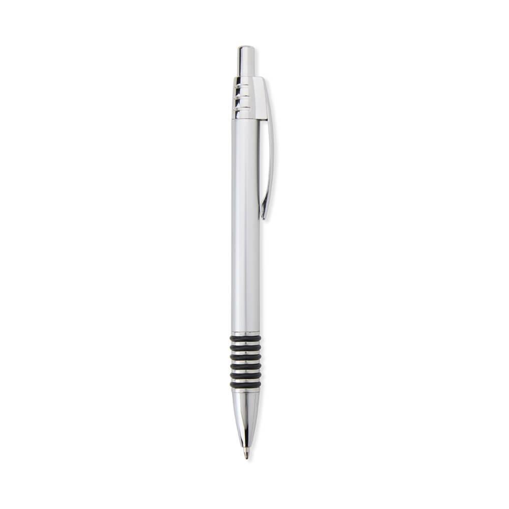 Caneta Metal CA1542 na cor Prata, brinde personalizado Sky Brindes