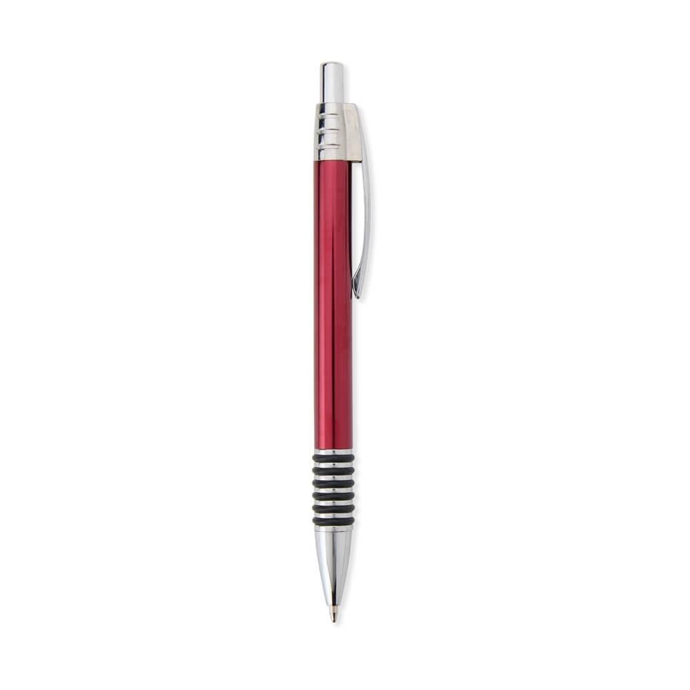 Caneta Metal CA1542 na cor Vermelho, brinde personalizado Sky Brindes