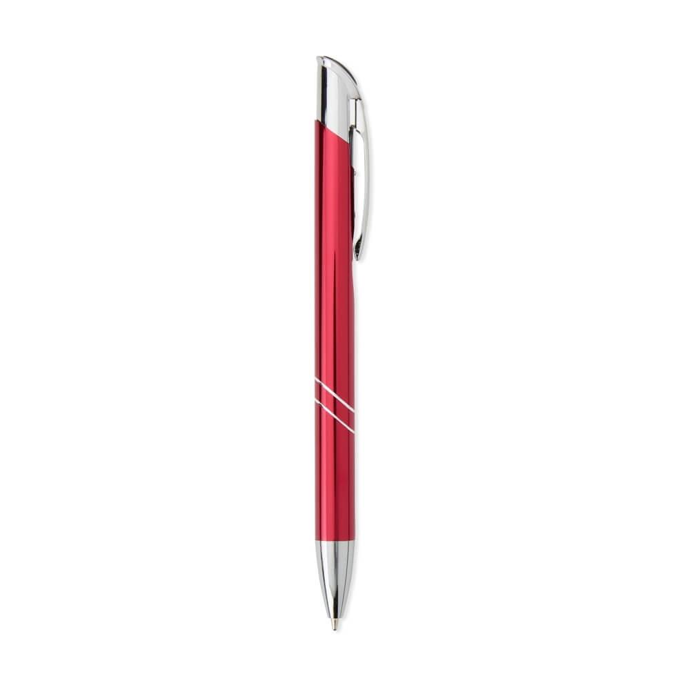 Caneta Metal CA1543 na cor Vermelho, brinde personalizado Sky Brindes