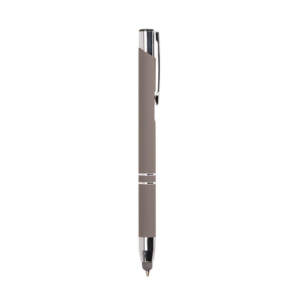 Caneta Metal Touch CA1550 na cor Cinza escuro, brinde personalizado Sky Brindes