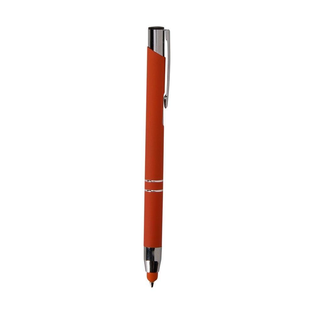 Caneta Metal Touch CA1550 na cor Laranja, brinde personalizado Sky Brindes