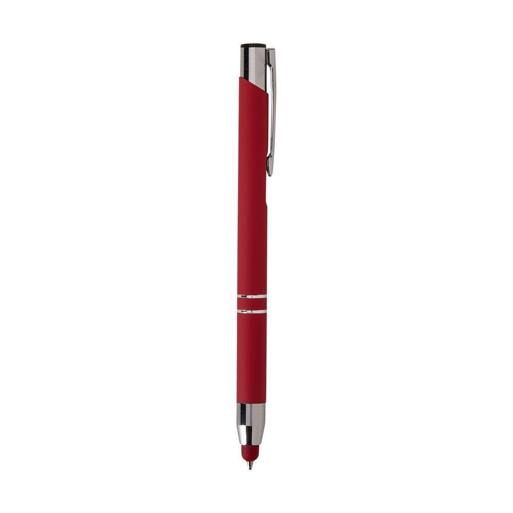 Caneta Metal Touch CA1550 na cor Vermelho, brinde personalizado Sky Brindes