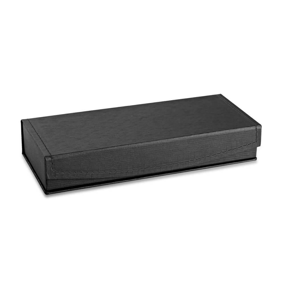 Estojo capa Caneta CA1551 na cor Preto, brinde personalizado Sky Brindes