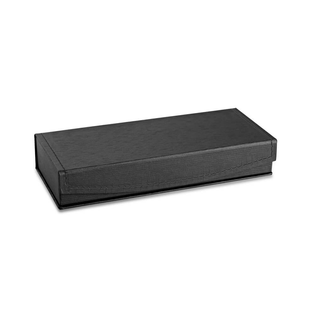 Estojo capa Caneta CA1551 na cor Preto, brinde personalizado Sky Brindes