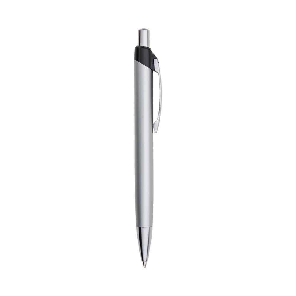 Caneta Metal CA1552 na cor Prata, brinde personalizado Sky Brindes