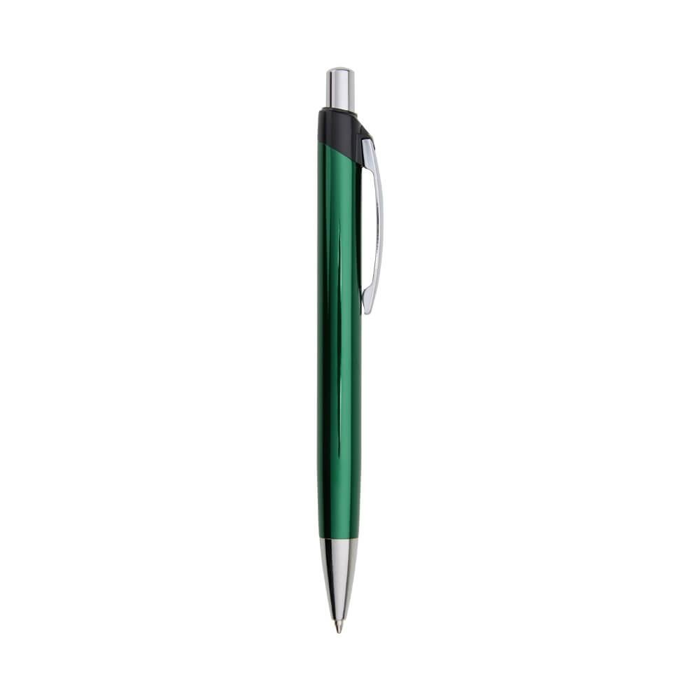 Caneta Metal CA1552 na cor Verde, brinde personalizado Sky Brindes