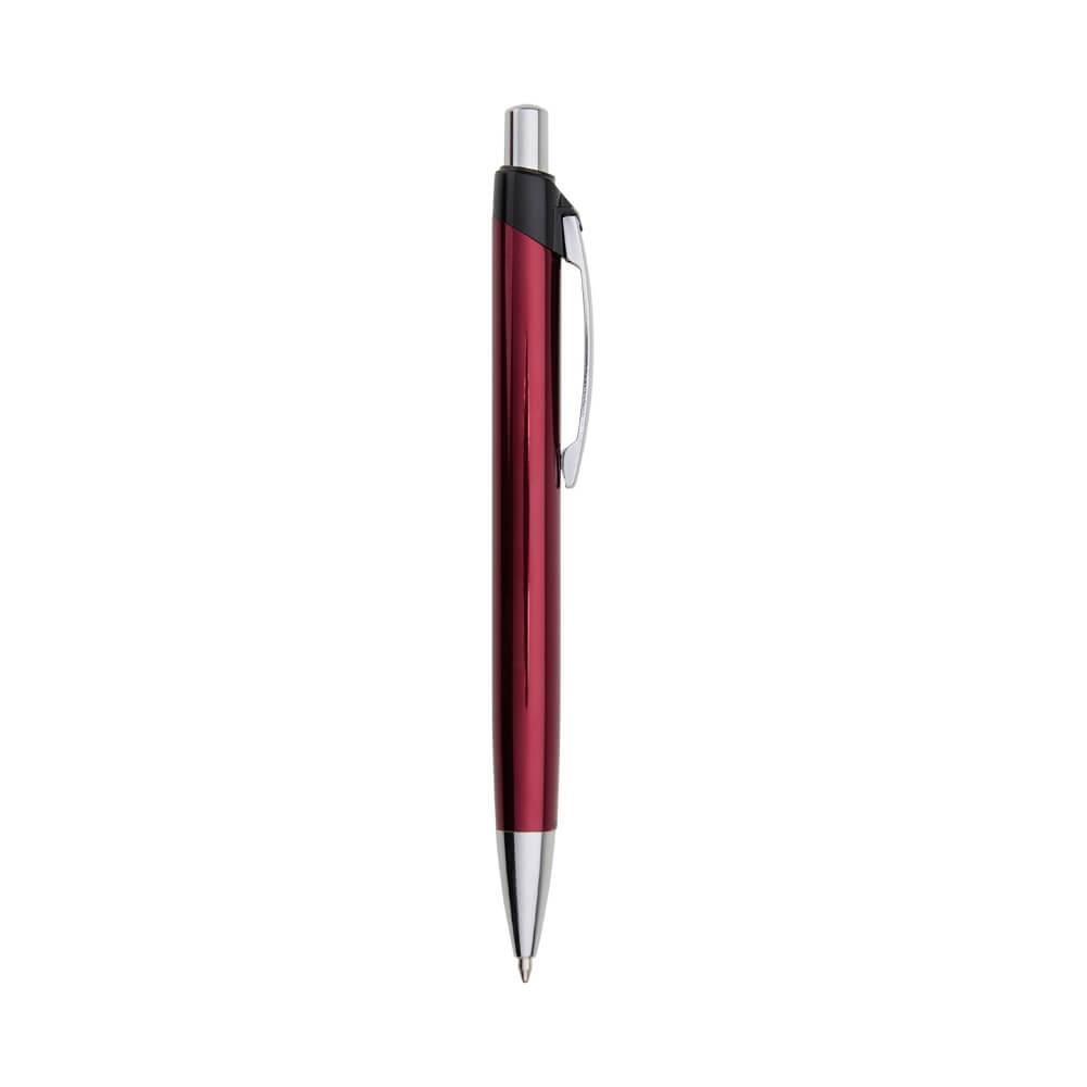 Caneta Metal CA1552 na cor Vermelho, brinde personalizado Sky Brindes