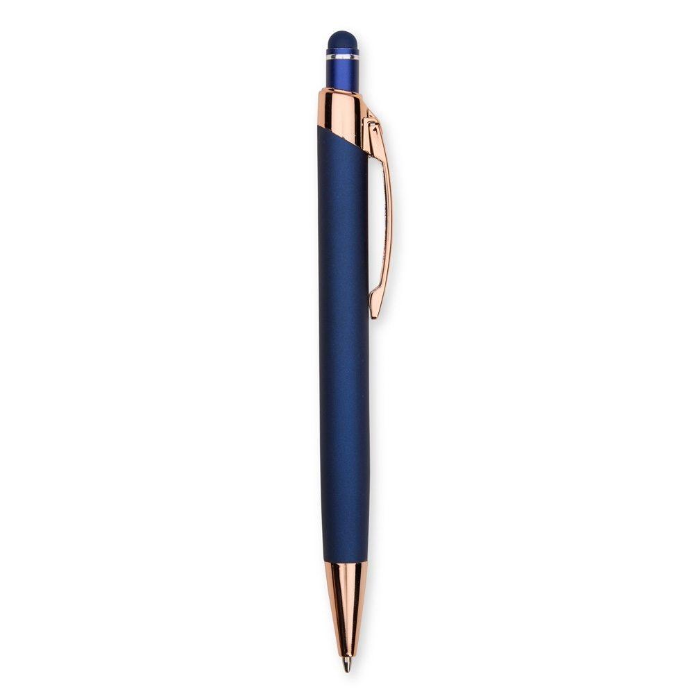 Caneta Metal Touch CA1553 na cor Azul, brinde personalizado Sky Brindes