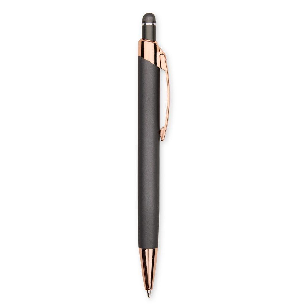 Caneta Metal Touch CA1553 na cor Chumbo, brinde personalizado Sky Brindes