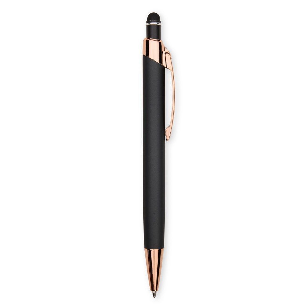 Caneta Metal Touch CA1553 na cor Preto, brinde personalizado Sky Brindes