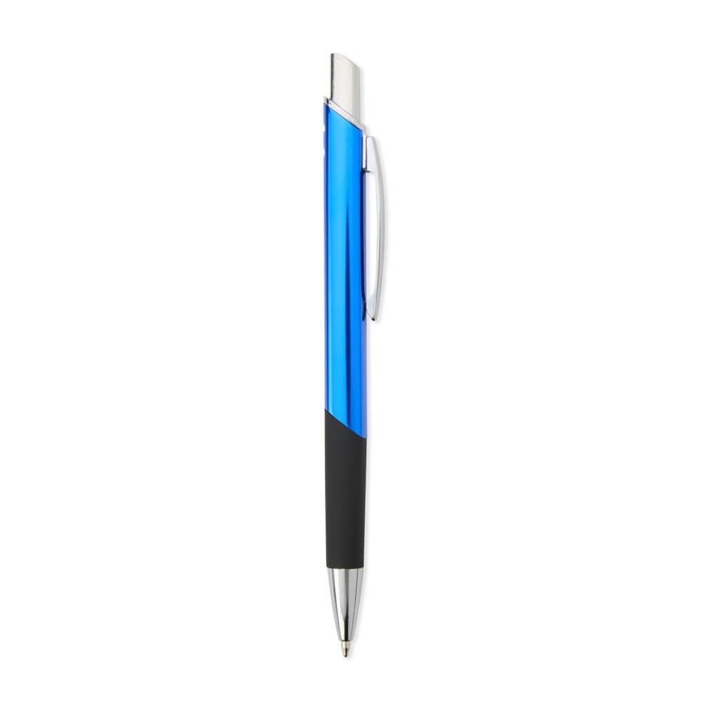Caneta Metálica CA1554 na cor Azul, brinde personalizado Sky Brindes