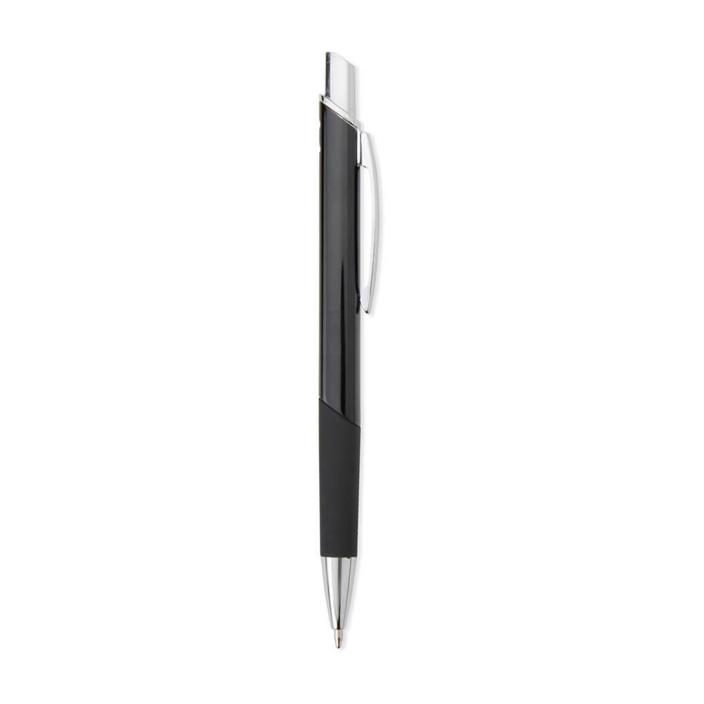 Caneta Metálica CA1554 na cor Preto, brinde personalizado Sky Brindes