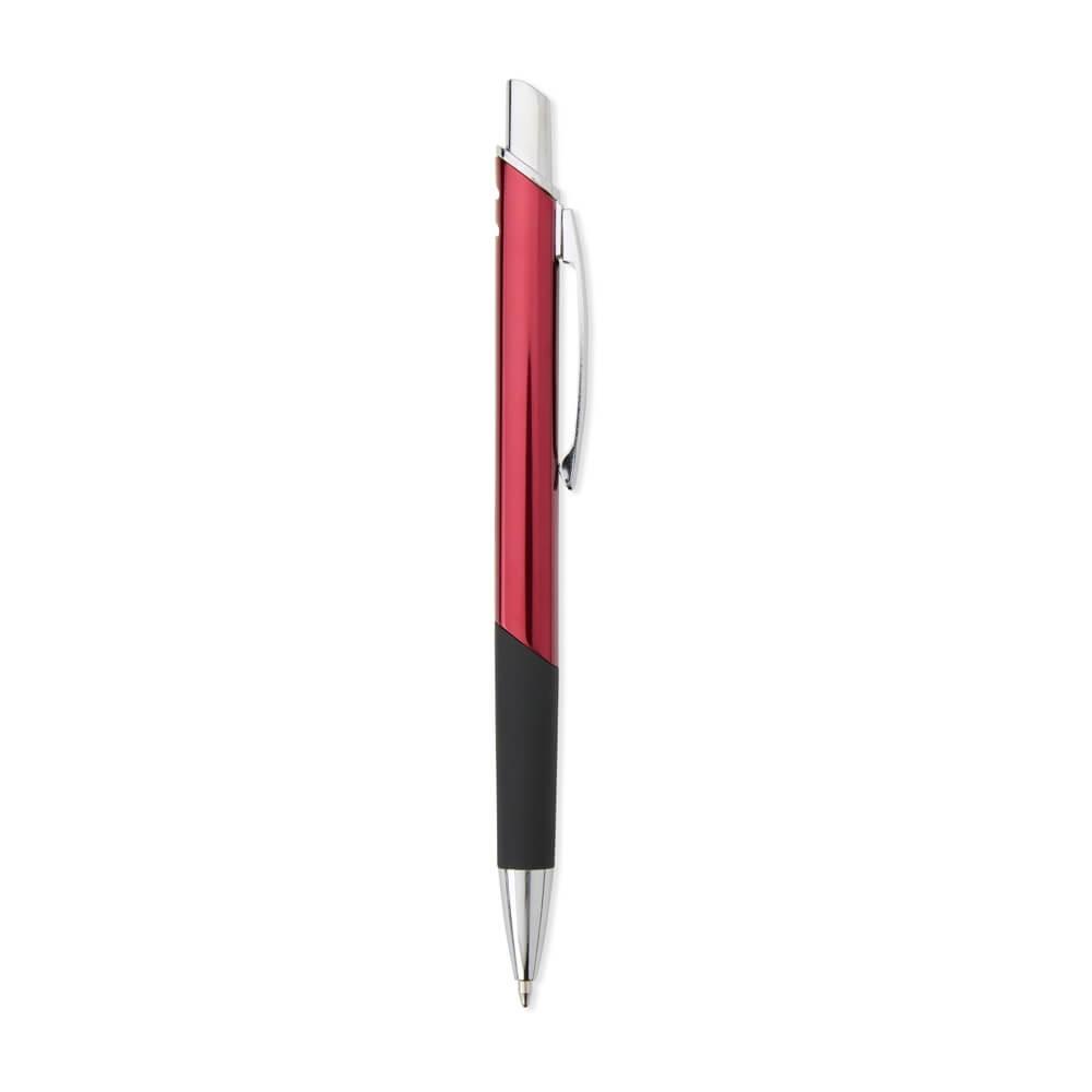 Caneta Metálica CA1554 na cor Vermelho, brinde personalizado Sky Brindes