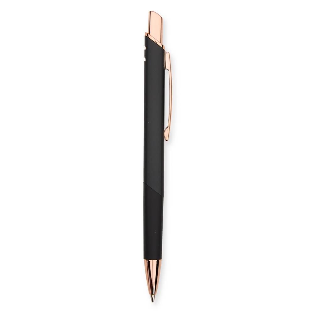 Caneta Metálica CA1555 na cor Preto, brinde personalizado Sky Brindes
