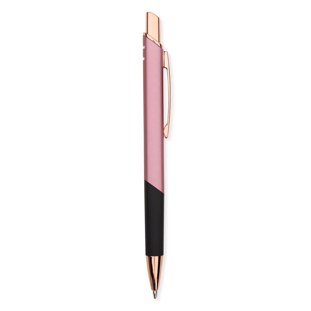 Caneta Metálica CA1555 na cor Rosé, brinde personalizado Sky Brindes