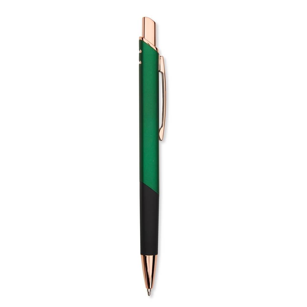 Caneta Metálica CA1555 na cor Verde, brinde personalizado Sky Brindes