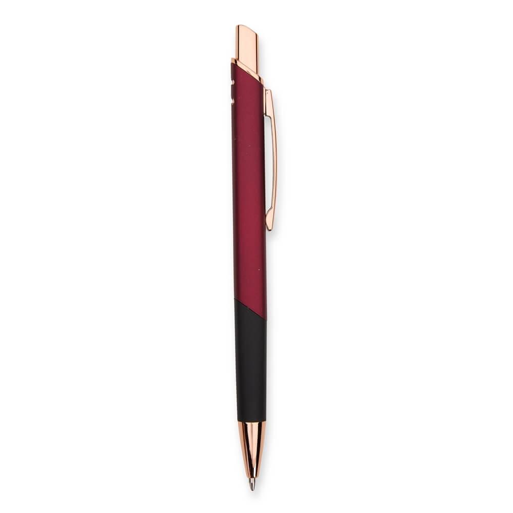 Caneta Metálica CA1555 na cor Vinho, brinde personalizado Sky Brindes