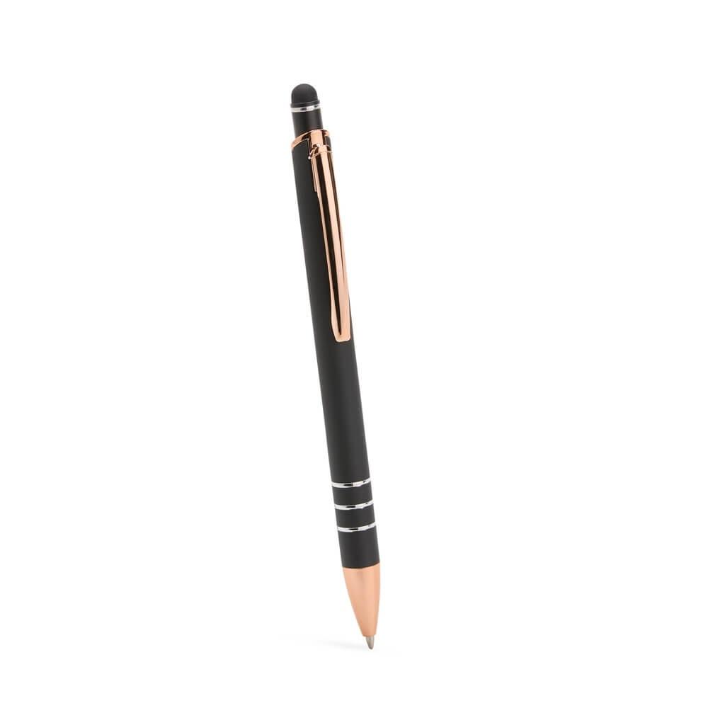 Caneta Metal Touch CA1556 na cor Preto, brinde personalizado Sky Brindes