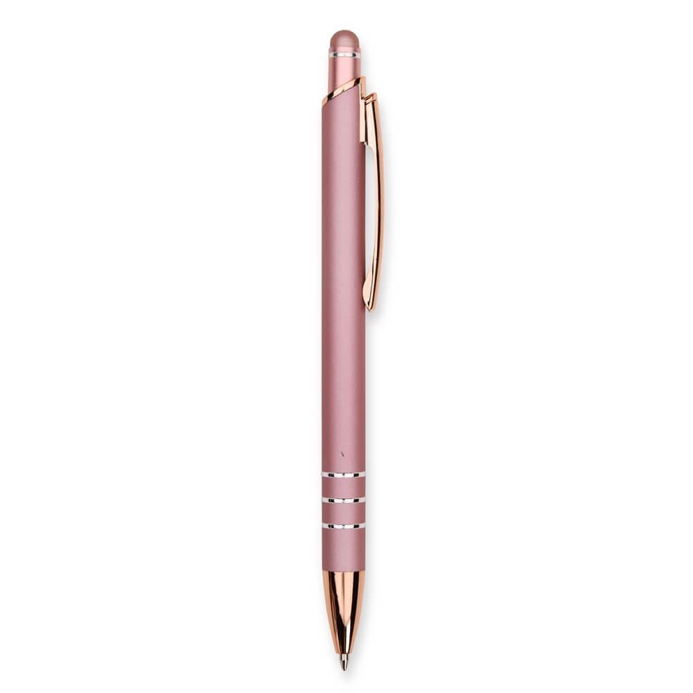 Caneta Metal Touch CA1556 na cor Rosé, brinde personalizado Sky Brindes