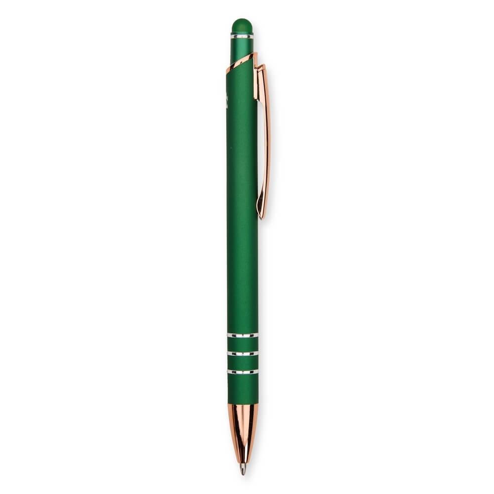 Caneta Metal Touch CA1556 na cor Verde, brinde personalizado Sky Brindes