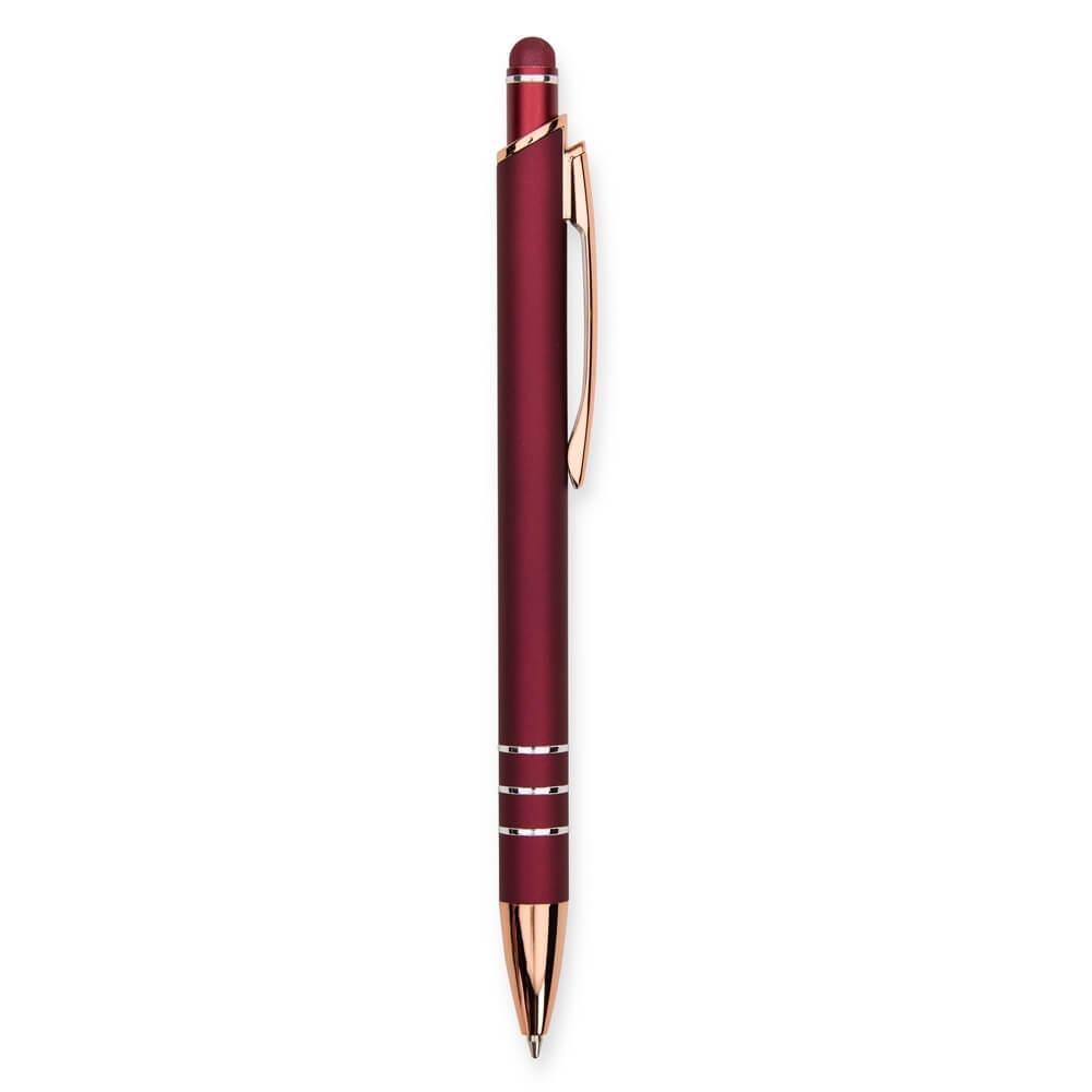 Caneta Metal Touch CA1556 na cor Vinho, brinde personalizado Sky Brindes
