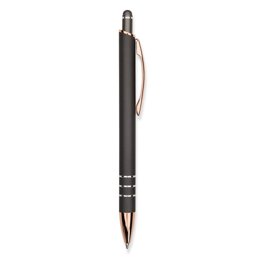 Caneta Metal Touch CA1557 na cor Chumbo, brinde personalizado Sky Brindes