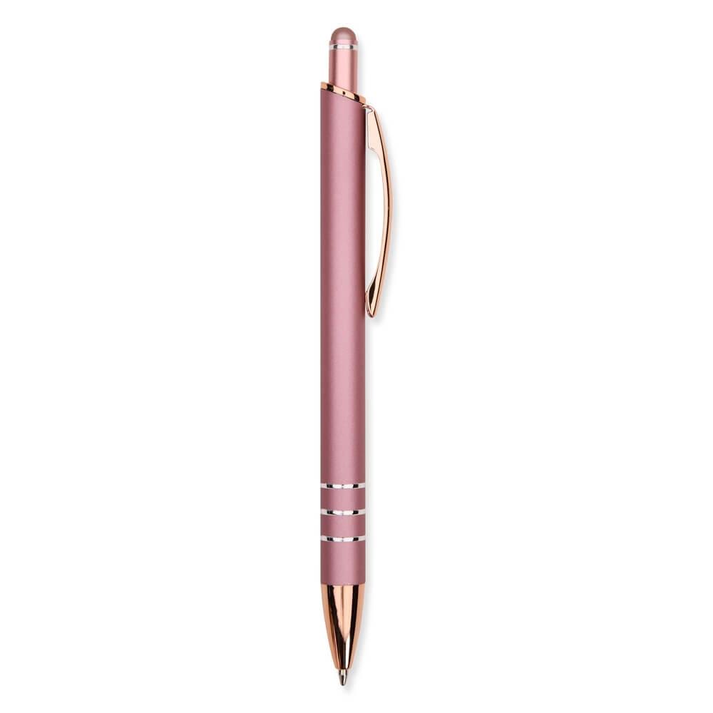 Caneta Metal Touch CA1557 na cor Rosé, brinde personalizado Sky Brindes