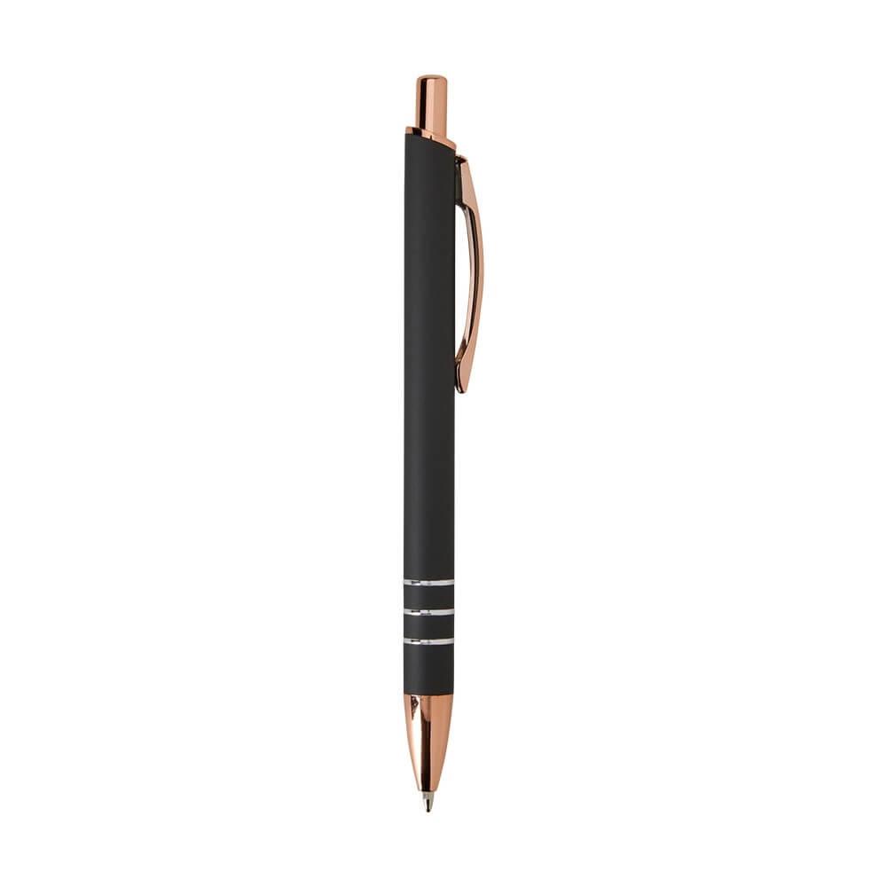Caneta Metálica CA1559 na cor Preto, brinde personalizado Sky Brindes