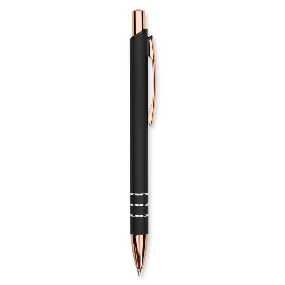 Caneta Metálica CA1560 na cor Preto, brinde personalizado Sky Brindes