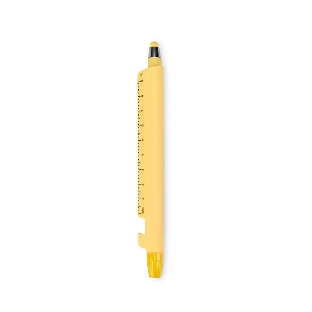 Caneta Marca-Texto CA1562 na cor Amarelo, brinde personalizado Sky Brindes