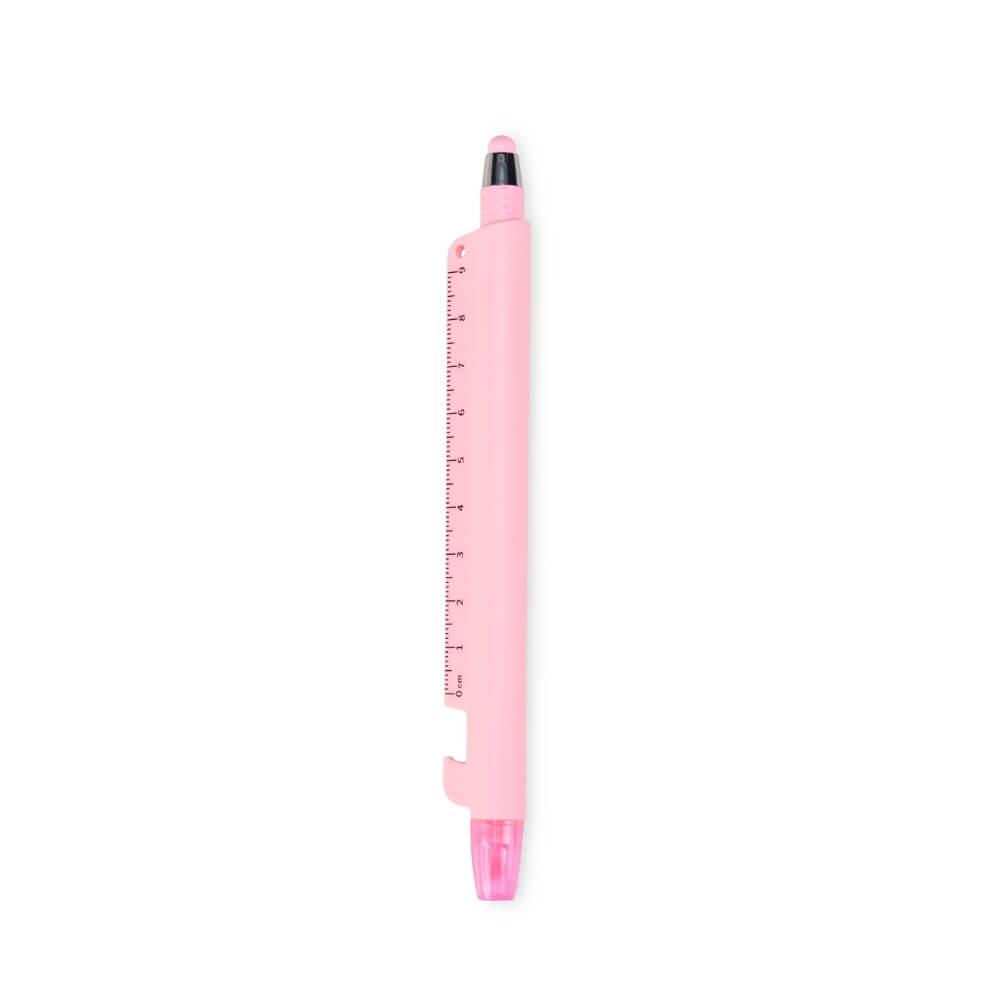 Caneta Marca-Texto CA1562 na cor Rosa, brinde personalizado Sky Brindes