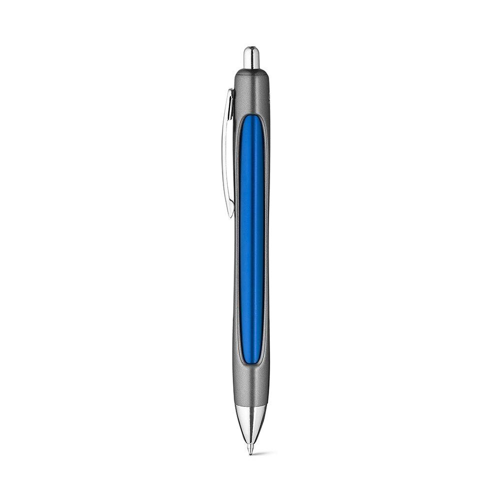 Caneta Alumínio CA1564 na cor Azul, brinde personalizado Sky Brindes
