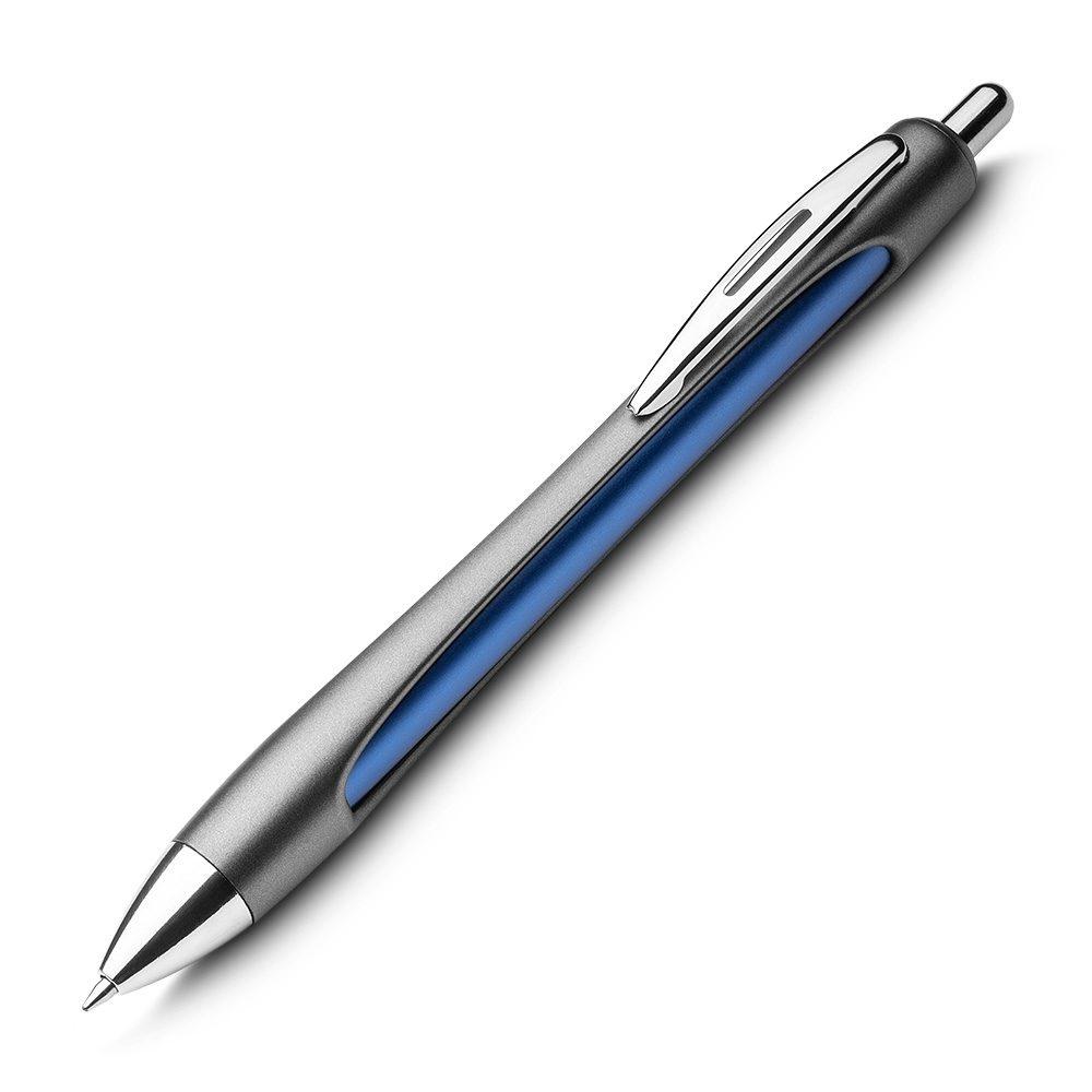 Caneta Alumínio CA1564 na cor Azul, brinde personalizado Sky Brindes